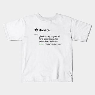 Donate Definition Kids T-Shirt